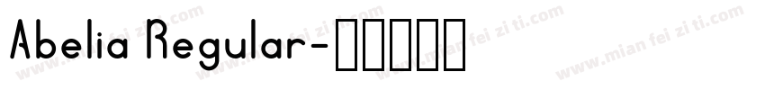 Abelia Regular字体转换